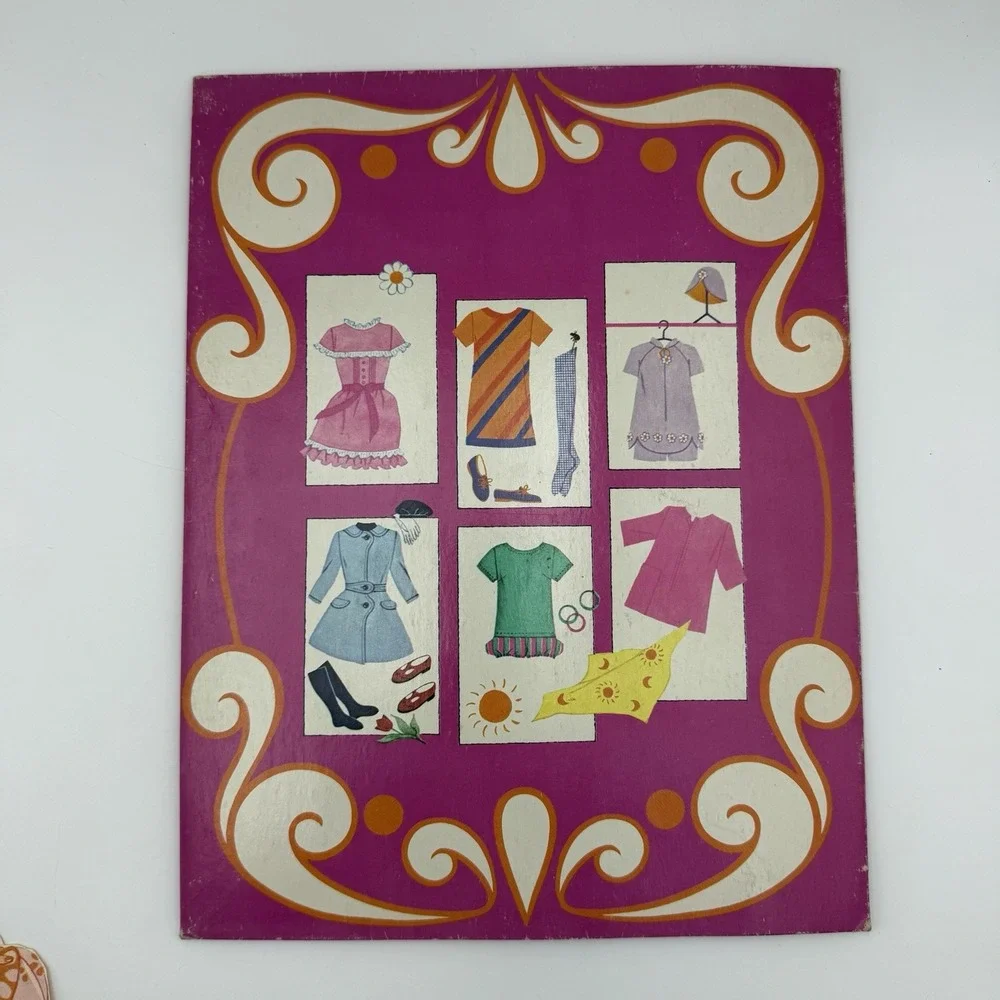Paper Doll Book‎ Whitman Partially Cut Scrapbooking Decoupage Teen Model 1960s